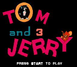 Tom and Jerry 3 Title Screen